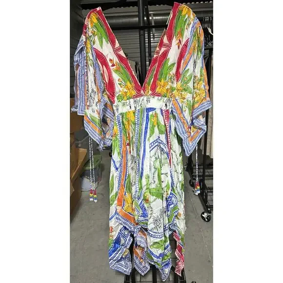 Farm Rio | Tropical Destination Scarf Maxi Dress - Picture 3 of 5